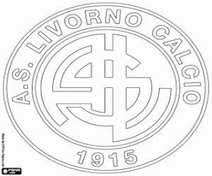AS Livorno Calcio logo kleurplaat