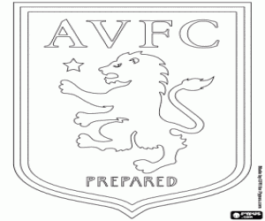 Aston Villa embleem kleurplaat