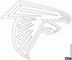 Atlanta Falcons logo kleurplaat