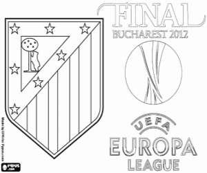 Atlético Madrid, kampioen 2011-2012 kleurplaat