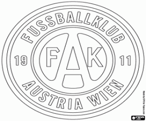 Austria Wien badge kleurplaat