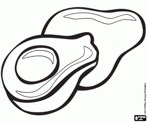 Avocado's, een voedzame vrucht kleurplaat