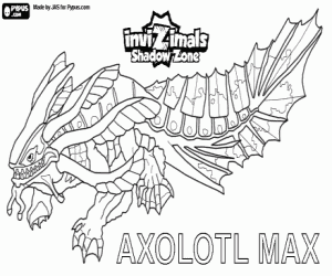 Axolotl Max, Invizimals Shadow Zone kleurplaat