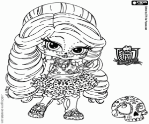 Baby Skelita, Monster High Baby kleurplaat