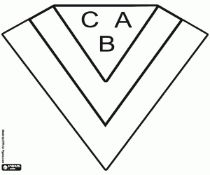 Badge van CA Brown de Adrogué kleurplaat