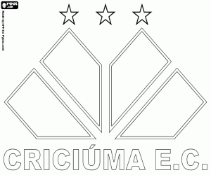 Badge van Criciúma EC kleurplaat