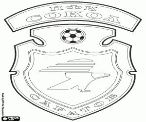 Badge van FK Sokol Saratov kleurplaat