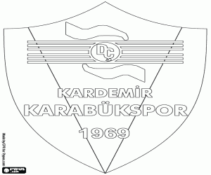 Badge van Kardemir Boluspor kleurplaat