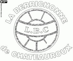 Badge van LB Châteauroux kleurplaat