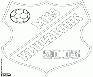 Badge van MKS Kluczbork kleurplaat