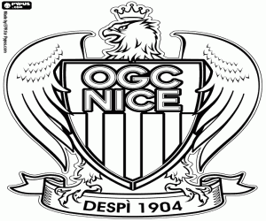 Badge van OGC Nice kleurplaat
