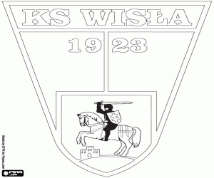 Badge van Wisła Puławy kleurplaat
