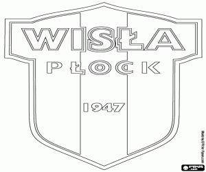 Badge van Wisła Płock kleurplaat