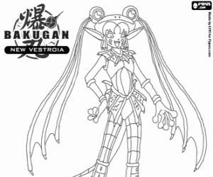 Bakugan Elfin van Marucho kleurplaat