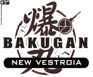 Bakugan New Vestroia Logo kleurplaat