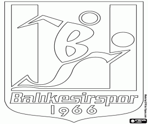 Balıkesirspor badge kleurplaat