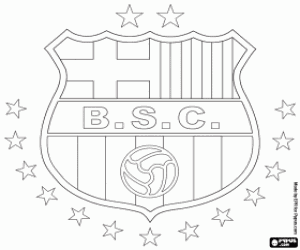 Barcelona Sporting Club badge kleurplaat