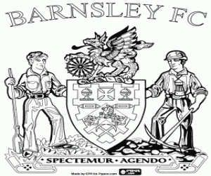 Barnsley FC badge kleurplaat