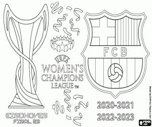 Barça, Champions League Dames 2022-2023 kleurplaat