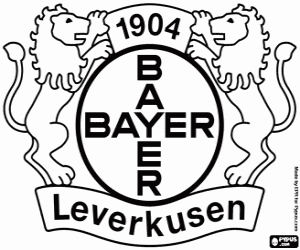 Bayer Leverkusen badge kleurplaat