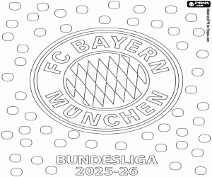 Bayern, Bundesliga-kampioen 2025-2026 kleurplaat