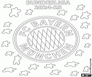 Bayern München, Bundesliga 2024-25 kleurplaat