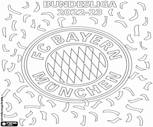 Bayern München, kampioen 2022-2023 kleurplaat