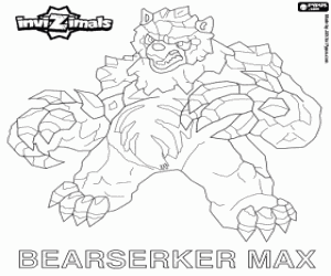 Bearserker Max, Invizimals kleurplaat
