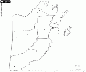 Belize kaart kleurplaat