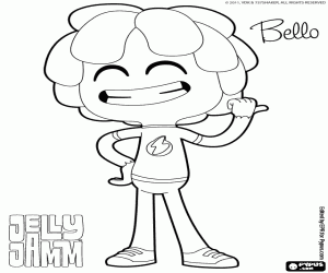 Bello, het kind met meer nieuwsgierigheid kleurplaat