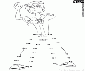 Ben 10 Omniversum, punt naar punt kleurplaat