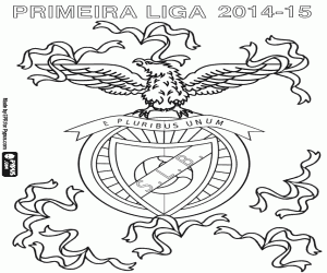 Benfica, kampioen 2014-2015 kleurplaat