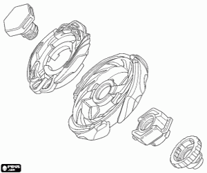 Beyblade Metal Fusion kleurplaat