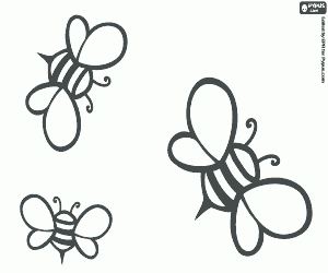 Bijen, de honingproducenten kleurplaat