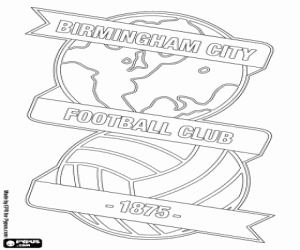 Birmingham City embleem kleurplaat