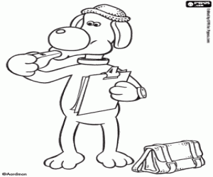 Bitzer is de coach kleurplaat