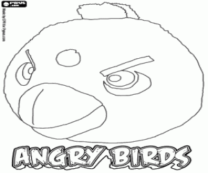 Black Bird van Angry Birds kleurplaat
