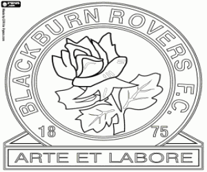 Blackburn Rovers badge kleurplaat