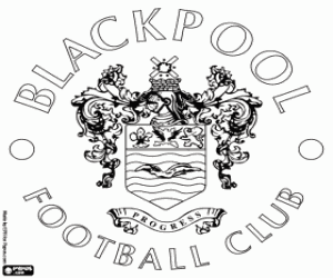 Blackpool FC badge kleurplaat