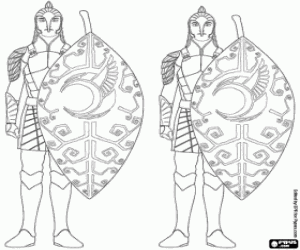 Blad-mannen kleurplaat