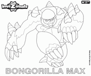 Bongorilla Max, Invizimals kleurplaat