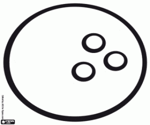 Bowlingbal kleurplaat
