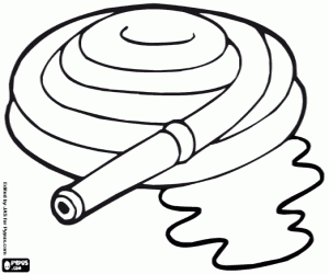 Brandslang kleurplaat