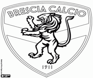 Brescia Calcio schild kleurplaat