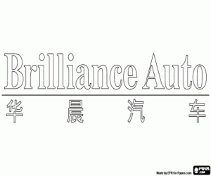 Brilliance Auto embleem kleurplaat