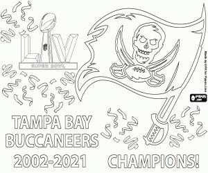 Buccaneers, Super Bowl 2021 kleurplaat