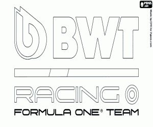 BWT Racing Point F1 Team logo kleurplaat