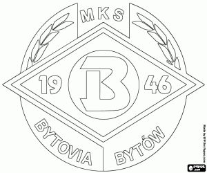 Bytovia Bytów badge kleurplaat