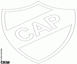 CA Platense badge kleurplaat