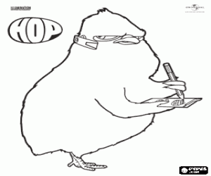 Carlos de Pasen kuiken kleurplaat